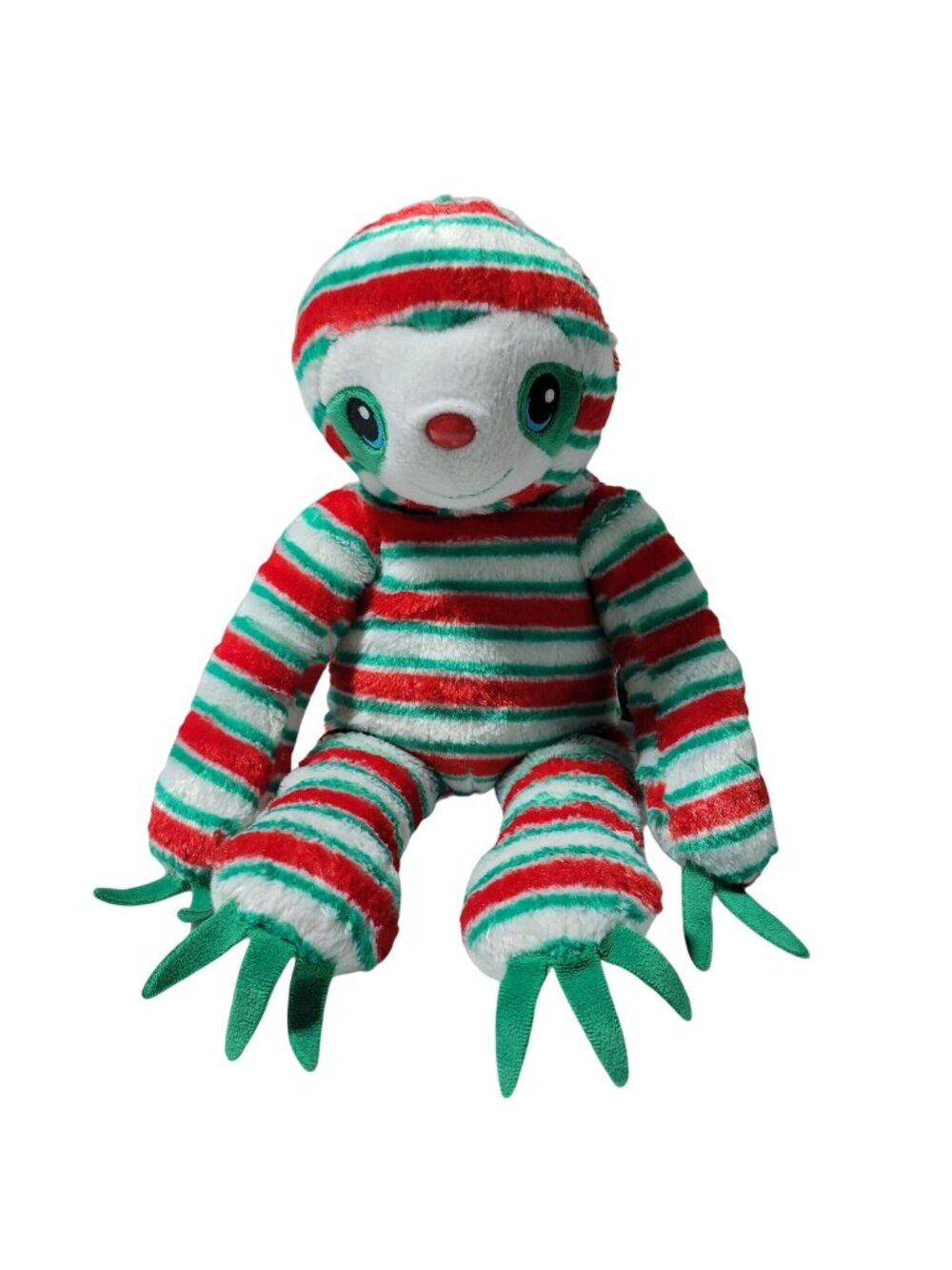 Build a Bear Peppermint Twist Sloth 16 inch Plush Christmas Stuffed Animal Toy